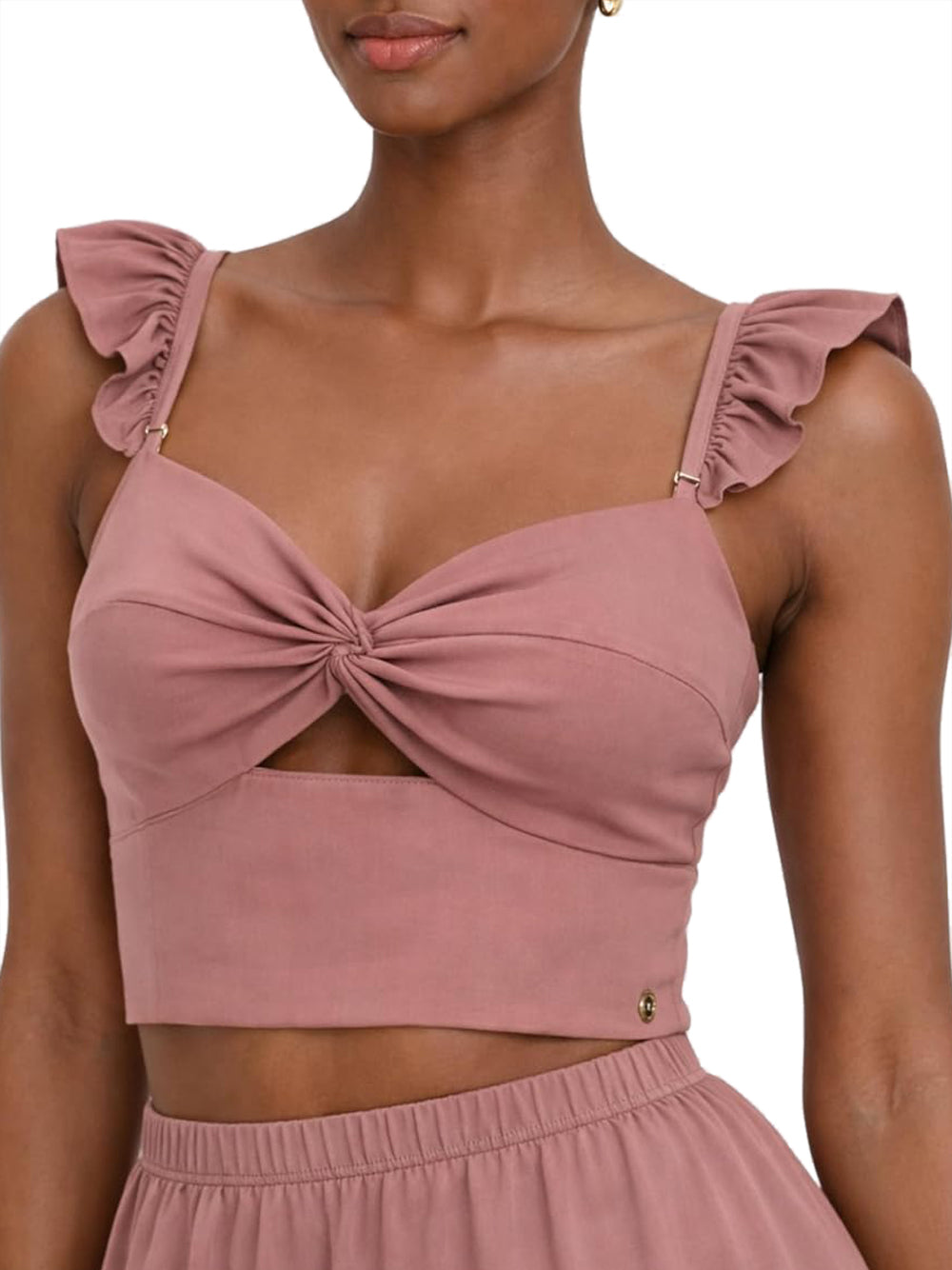 Guess Top Donna Mod. W6GH92 W2383 A12O Cacao Marrone