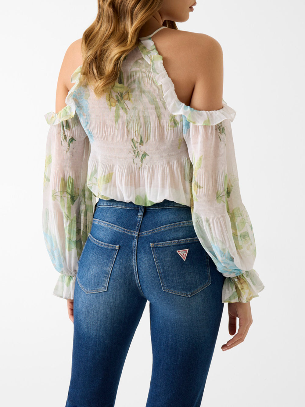 Top Emily Guess da Donna - Floreale Multicolore