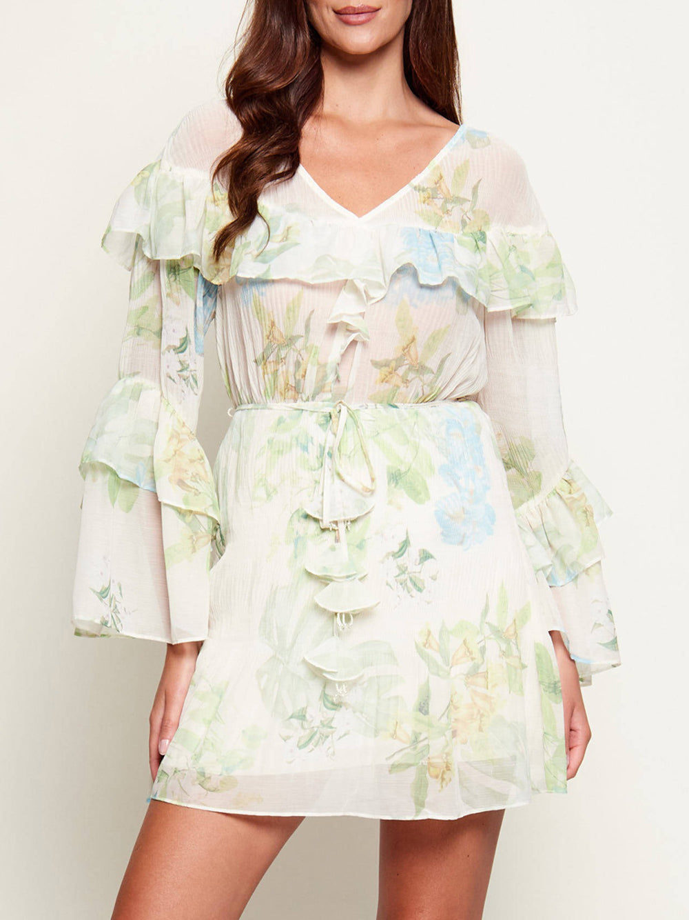 Vestito Mini Laurence Guess da Donna - Floreale Multicolore