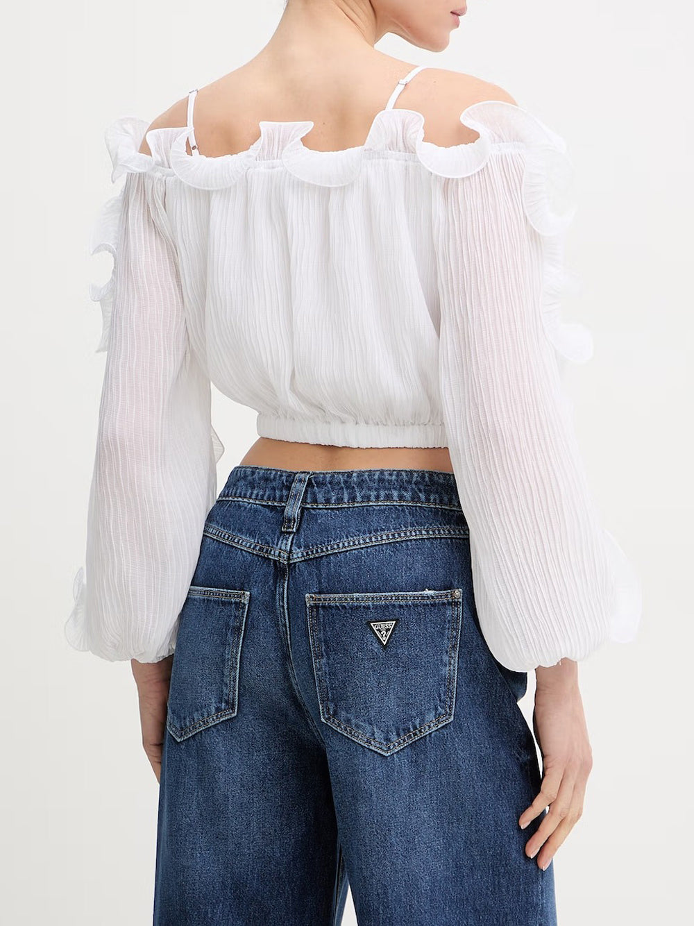 Blusa Guess Gabriella da Donna - Bianco
