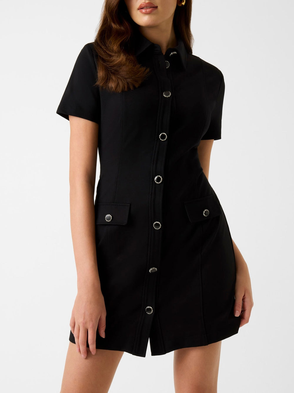 Vestito Mini Guess Olga da Donna - Nero