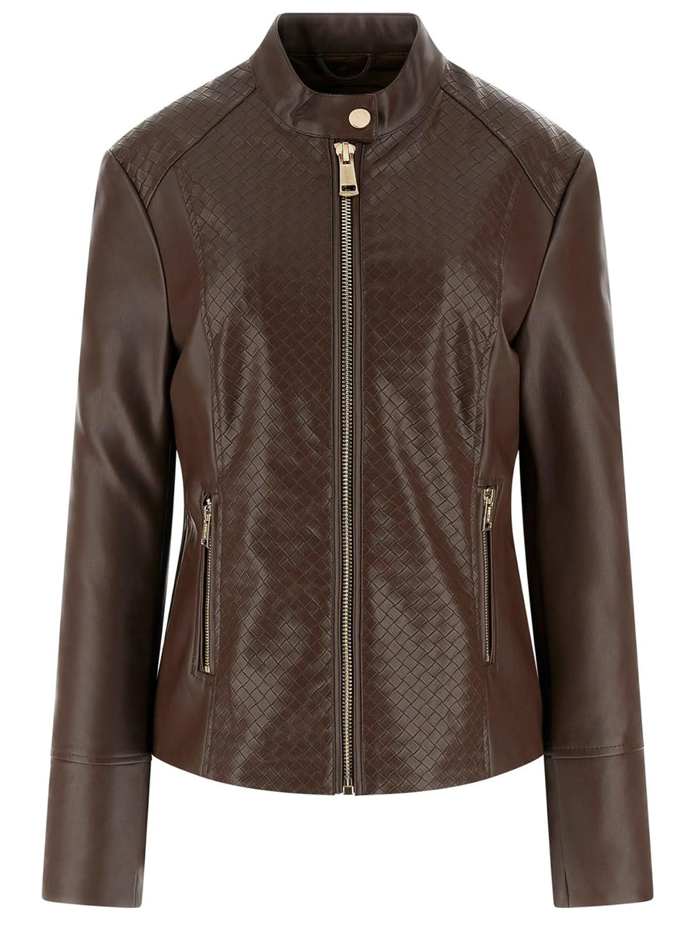 Guess Giubbotto pelle Donna Mod. W6RL52 WL850 G1EA Moro Marrone