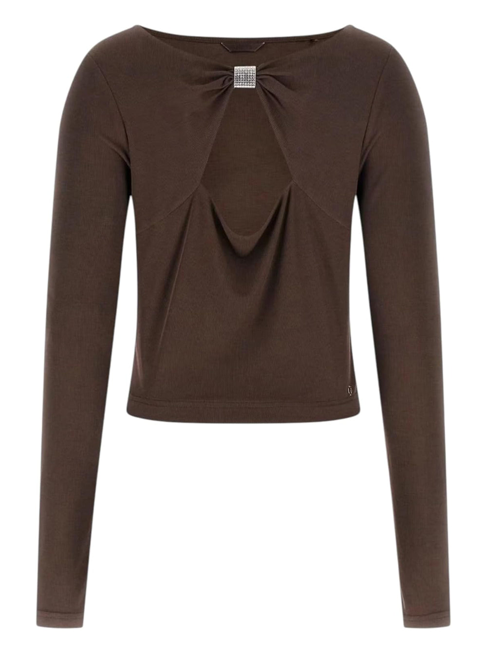 Guess Top Donna Mod. W6RP11 KAQL2 G1EA Moro Marrone