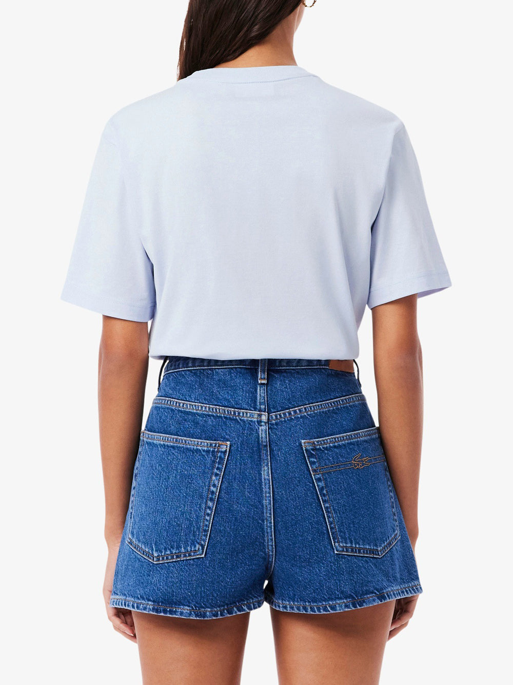 T-shirt Lacoste da Donna - Celeste