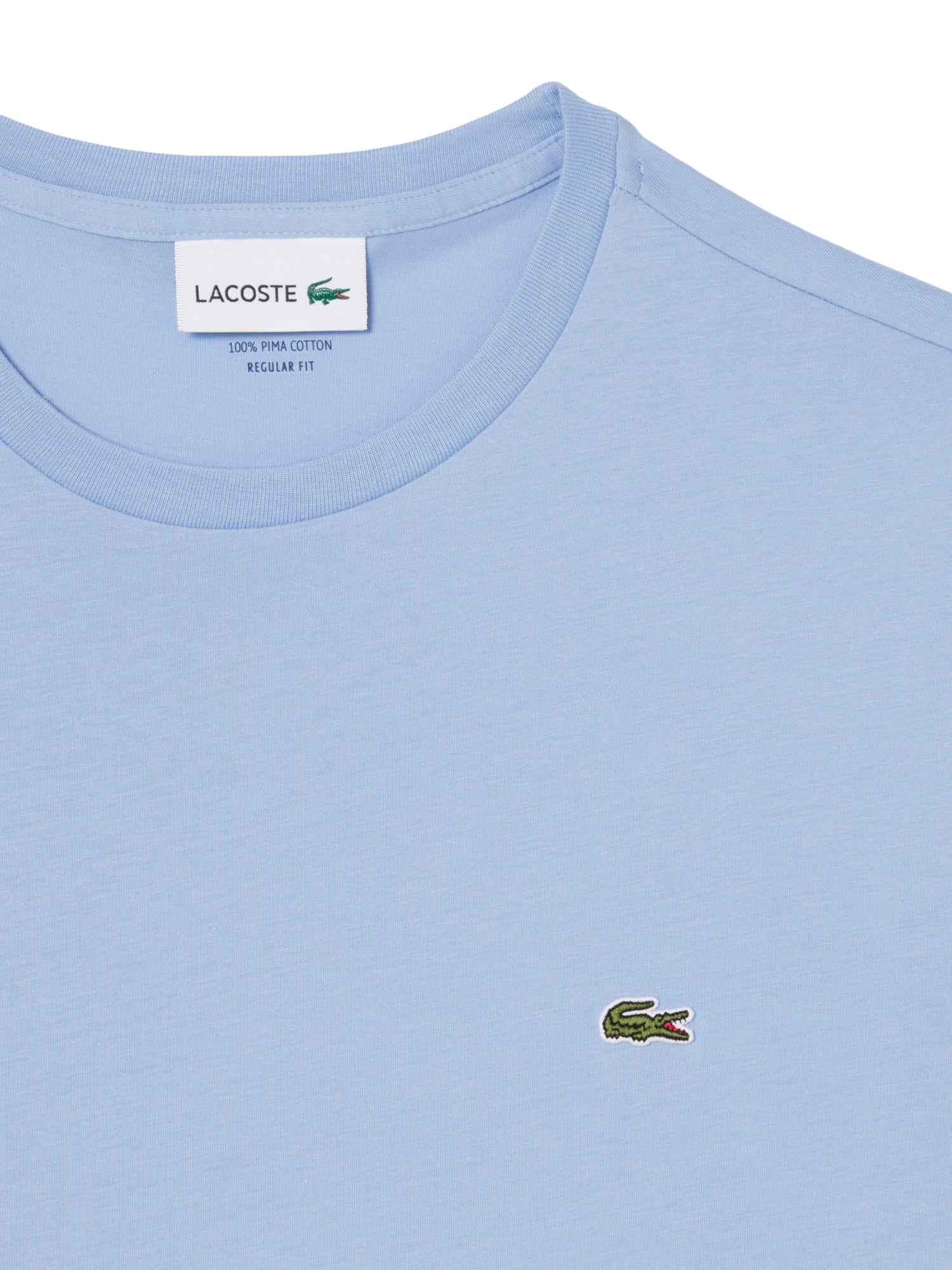 Lacoste T-shirt Uomo Mod. TH6709 PIMA AEY Azzurro Blu
