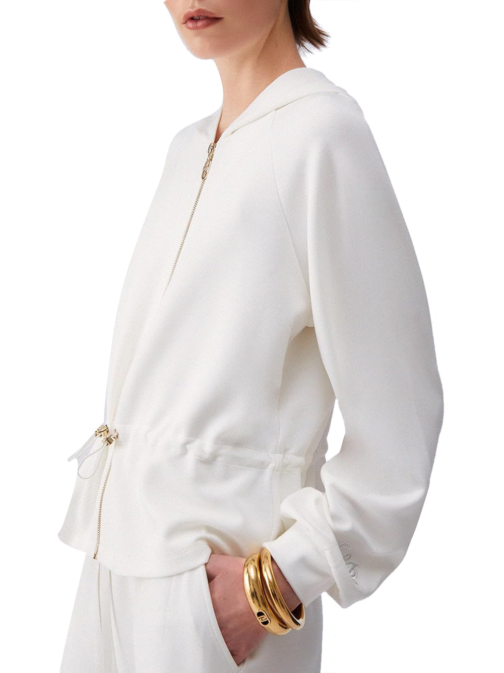 Liu Jo Liu Jo Felpa Zip Donna Mod. TA6076 JS869 10105 Panna Avorio