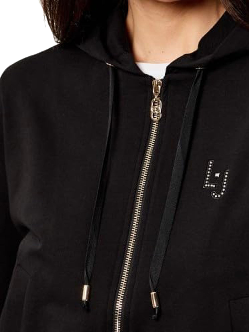 Liu Jo Liu Jo Felpa Zip Donna Mod. TA6090 FS090 22222 Nero