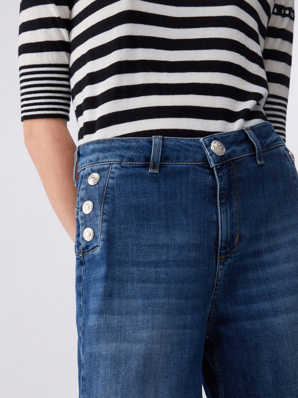 Jeans a Zampa Liu Jo da Donna - Denim