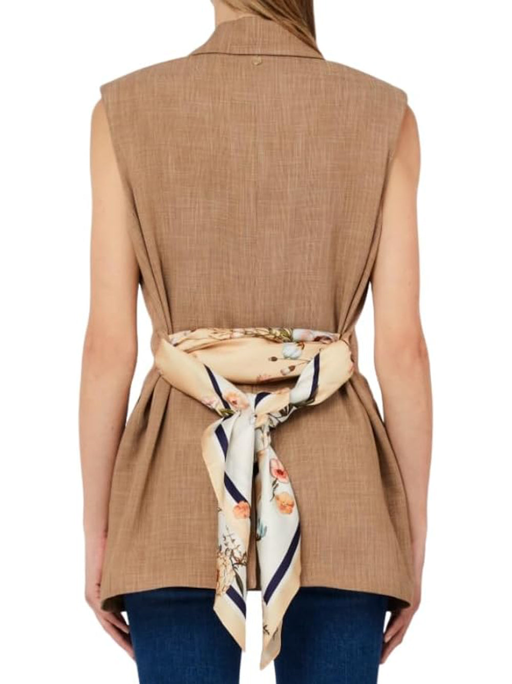 Liu Jo Liu Jo white Gilet Donna Mod. WA6165 T332A 02153 Biscotto Giallo