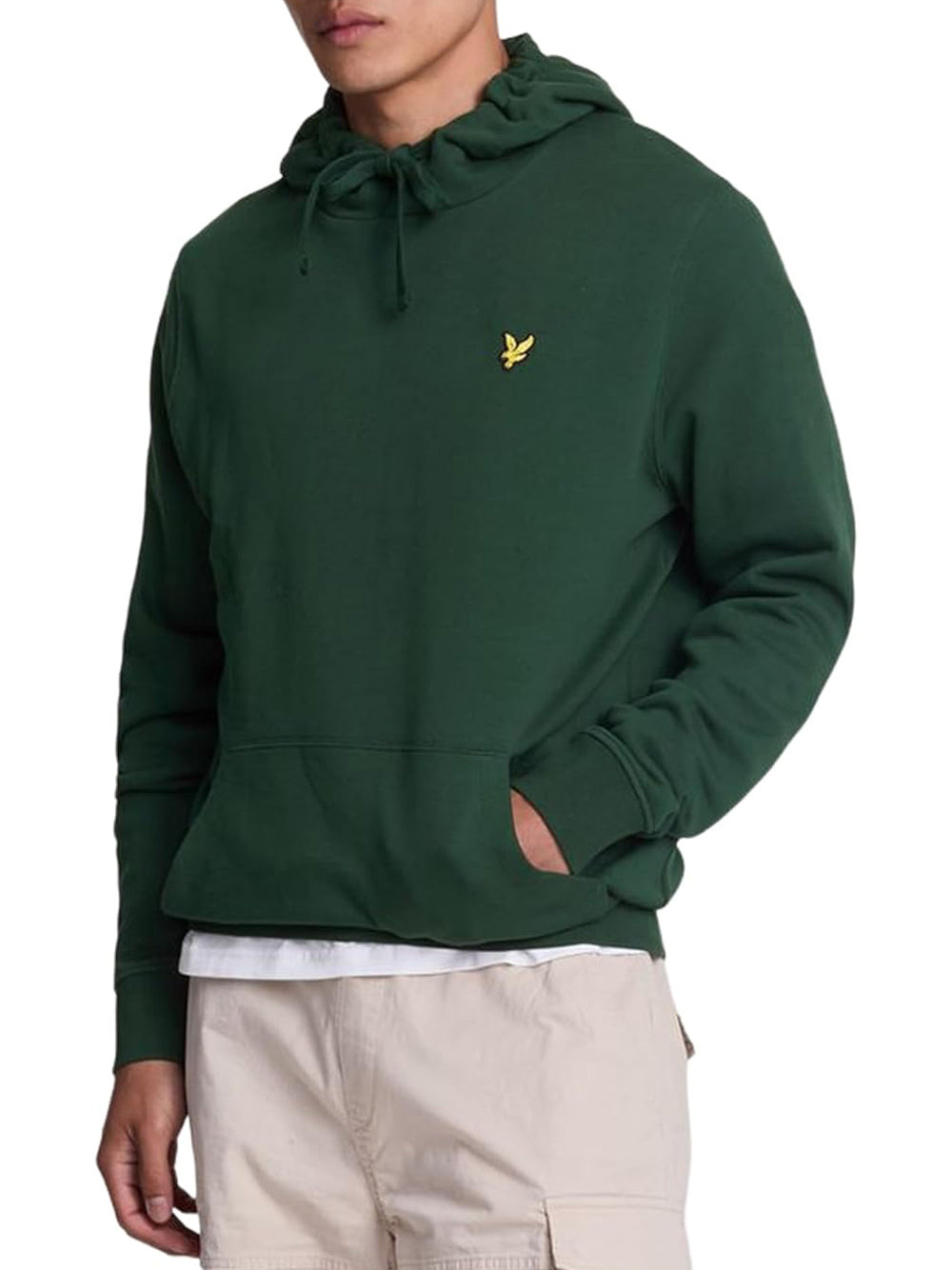 Lyle & Scott Felpa cappuccio Uomo Mod. ML416VOG W486 Verde