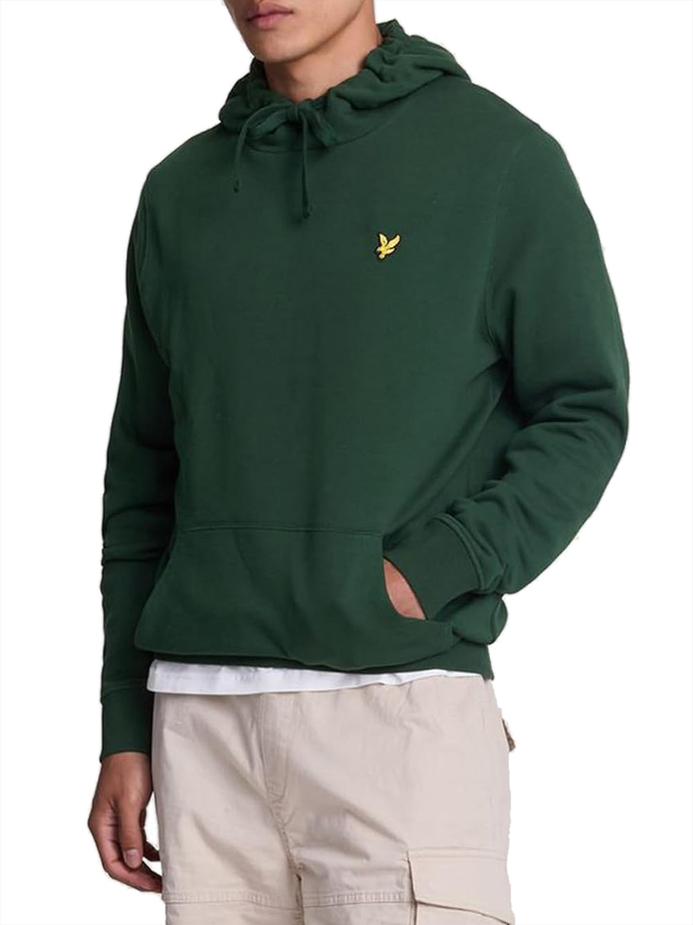 Lyle & Scott Felpa cappuccio Uomo Mod. ML416VOG W486 Verde