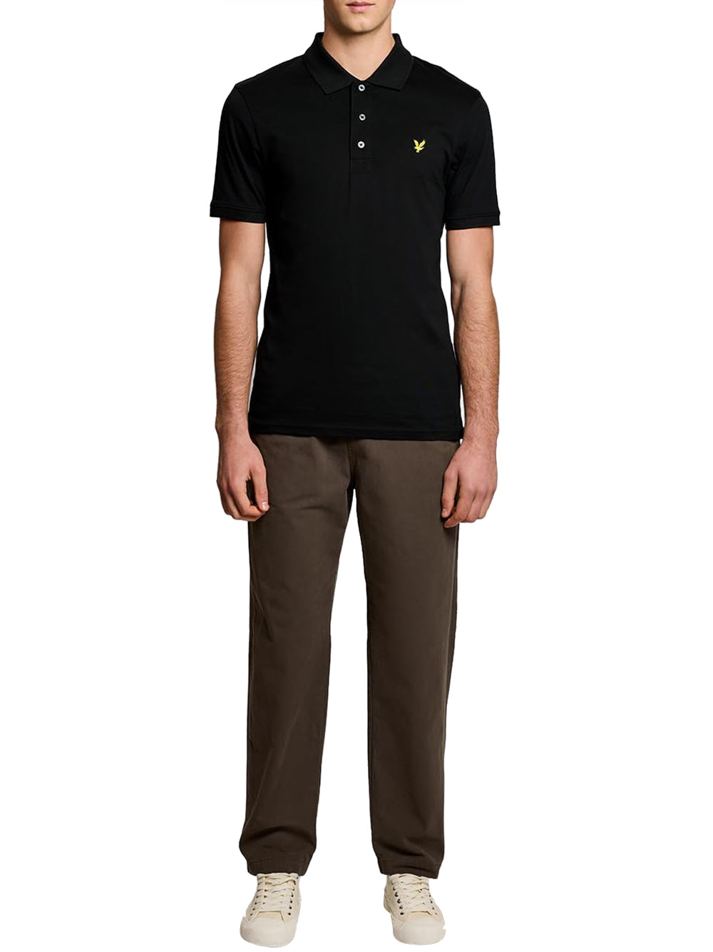 Lyle & Scott Polo Manica Corta Uomo Mod. SP1890V JEARSY Z865 Nero