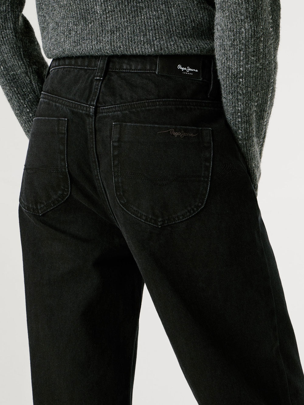 Jeans Straight Pepe Jeans Lexa da Donna - Nero