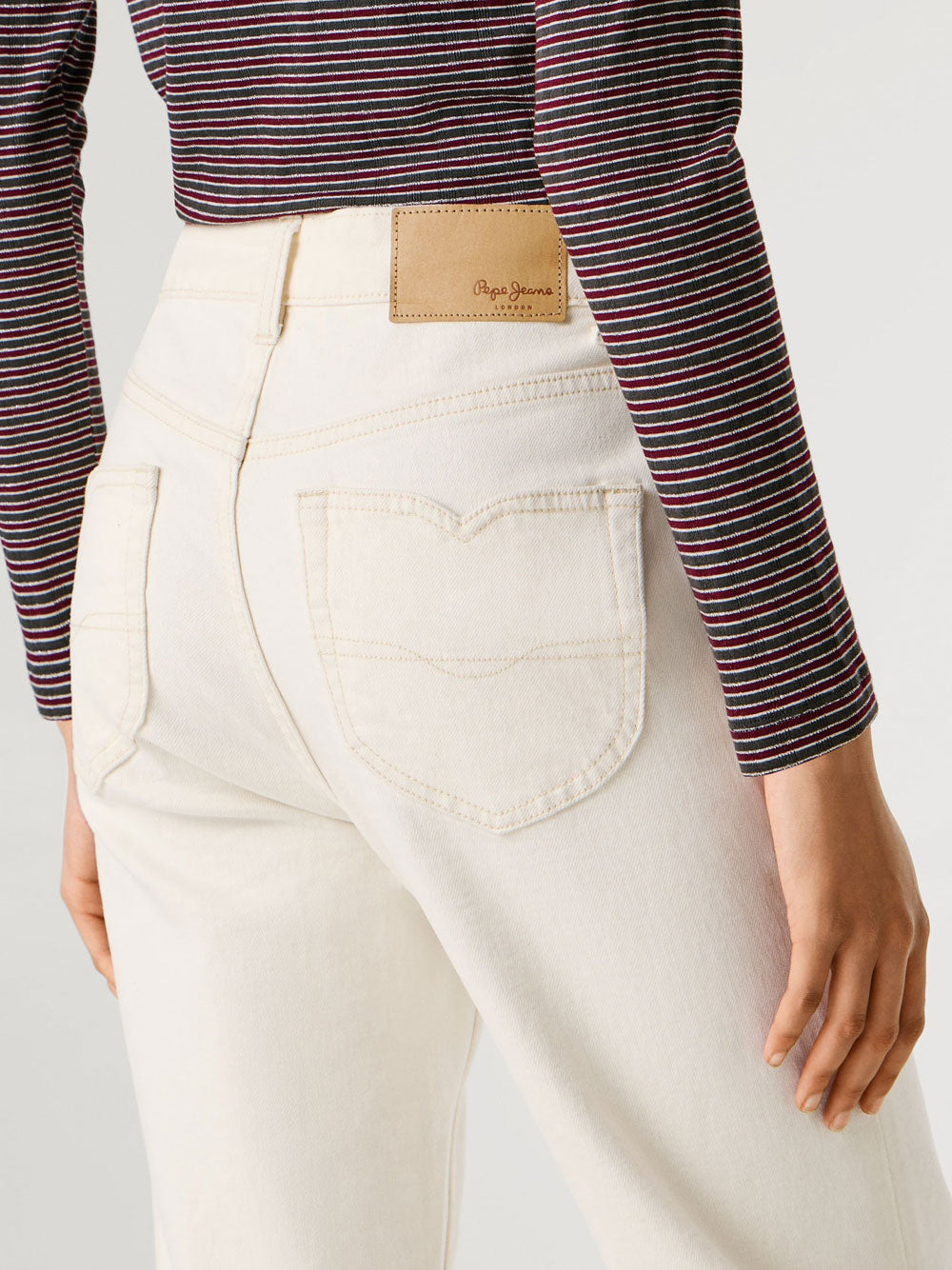 Jeans a Zampa Pepe Jeans Willa da Donna - Bianco