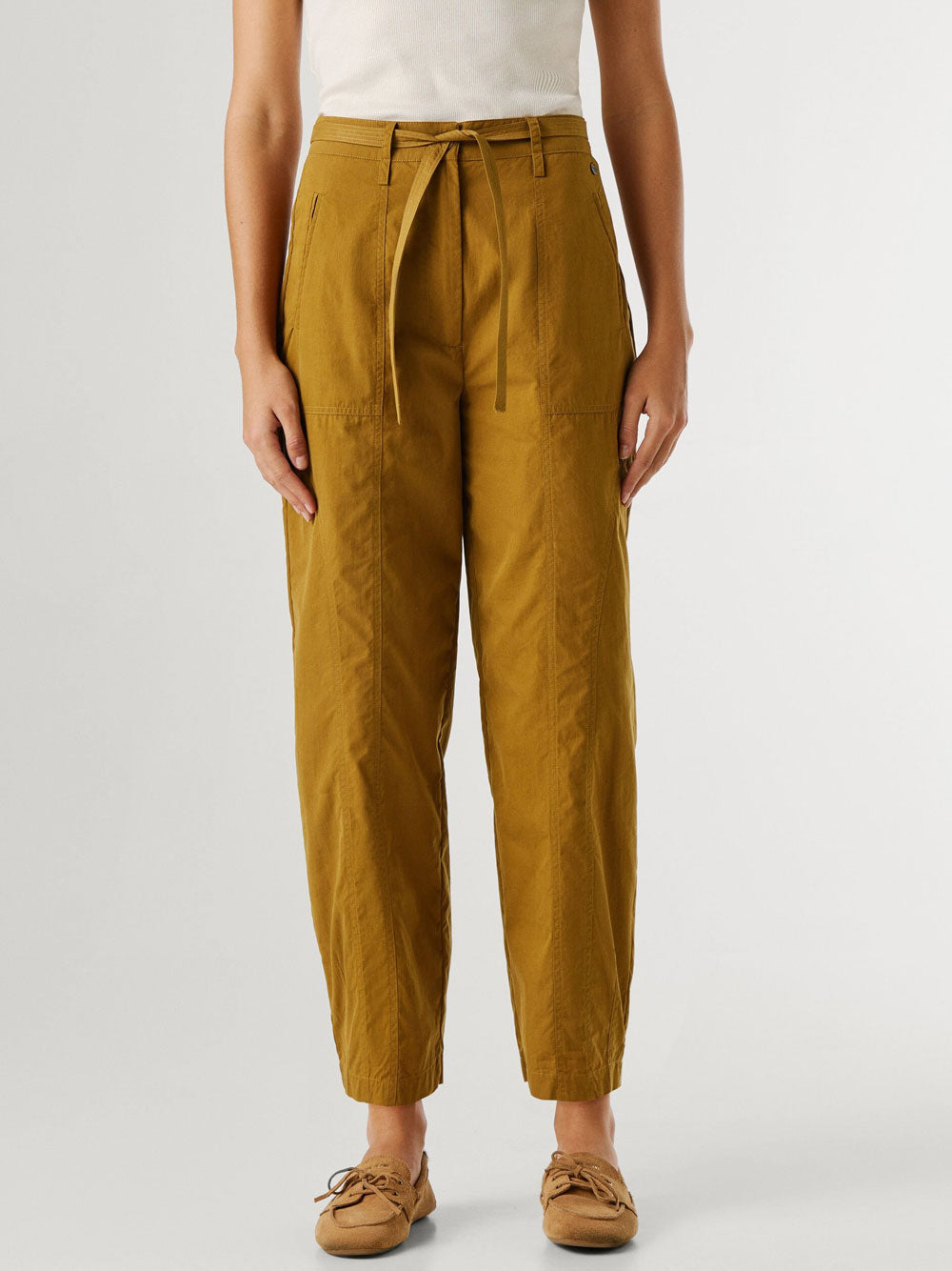 Pantalone Straight Pepe Jeans Alice da Donna - Giallo