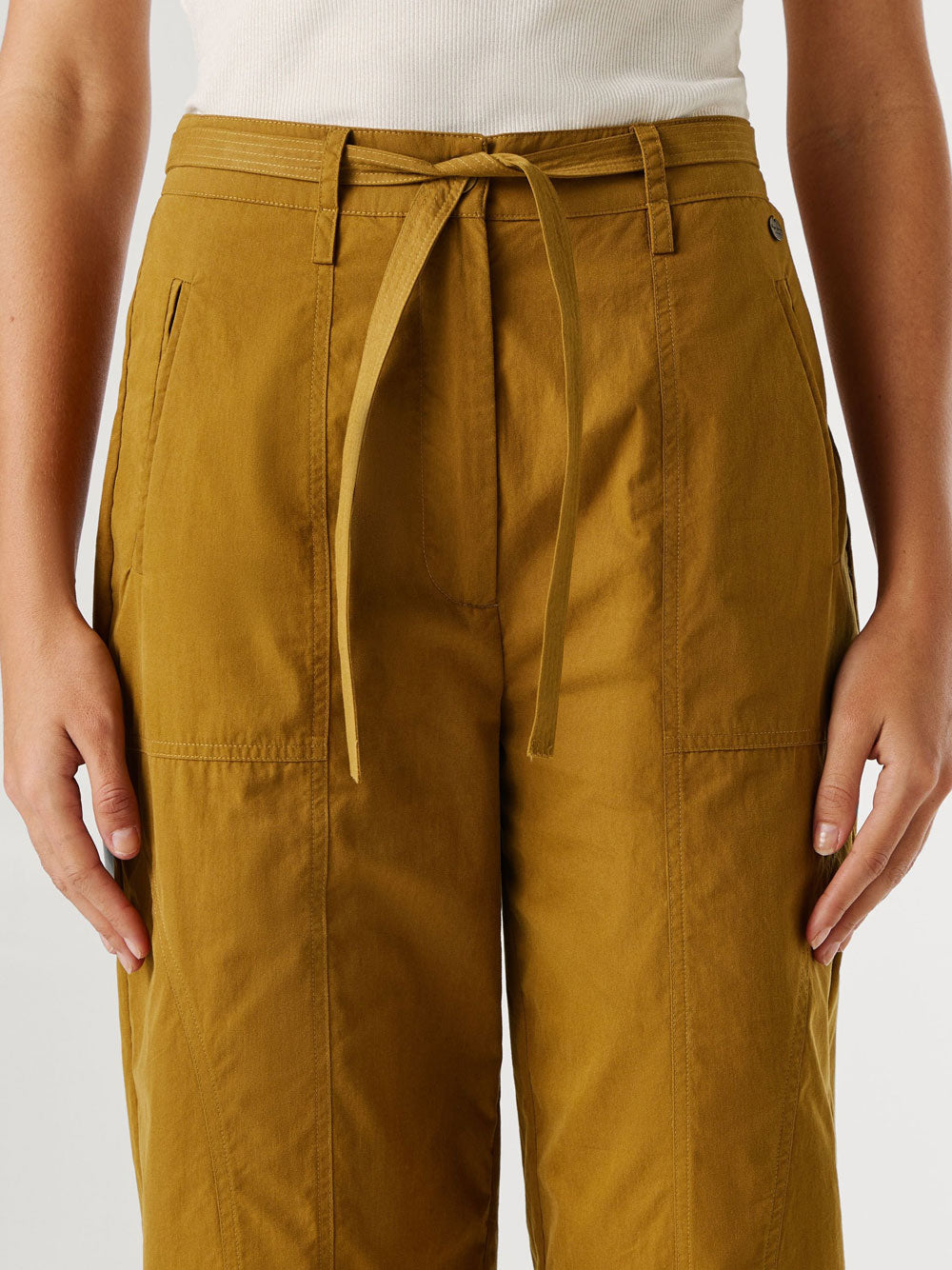 Pantalone Straight Pepe Jeans Alice da Donna - Giallo