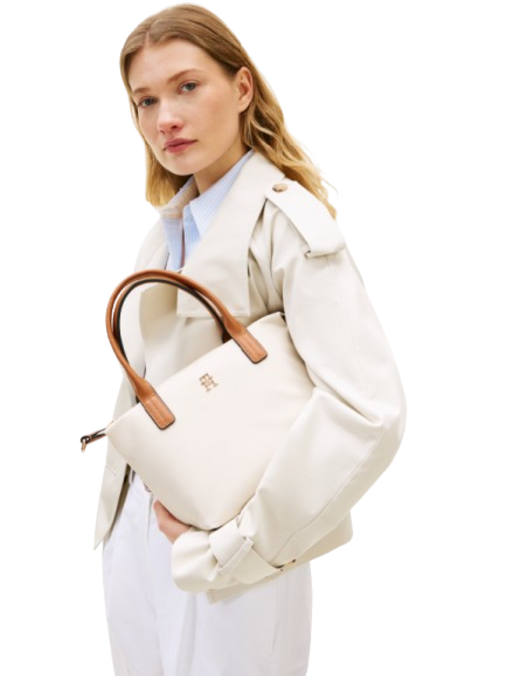 Tommy Hilfiger Borsa Donna Mod. AW0AW17709 AEO Beige