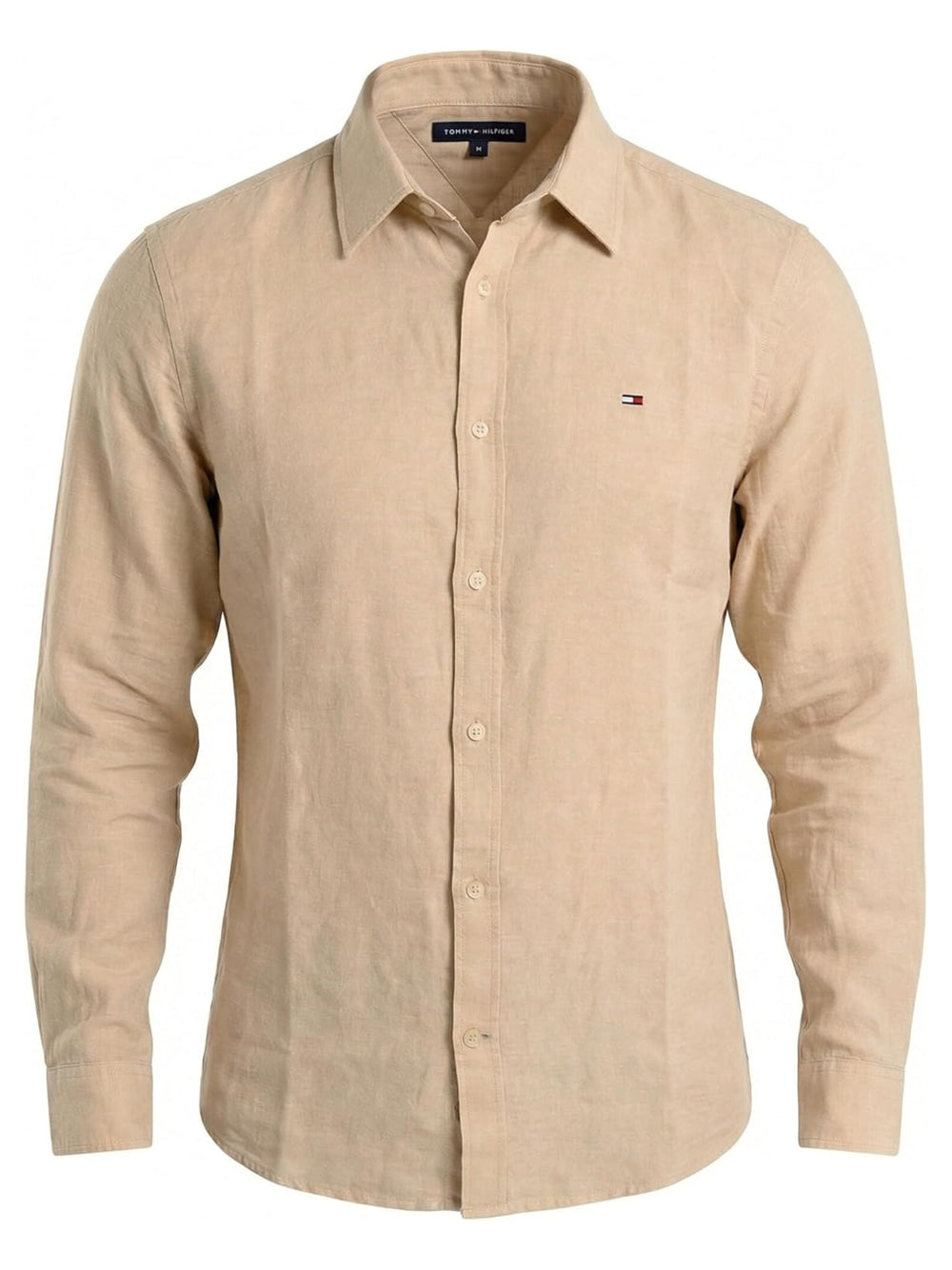 Tommy Hilfiger Camicia Manica Lunga Uomo Mod. DM0DM22761 AB9 Gentle Gold