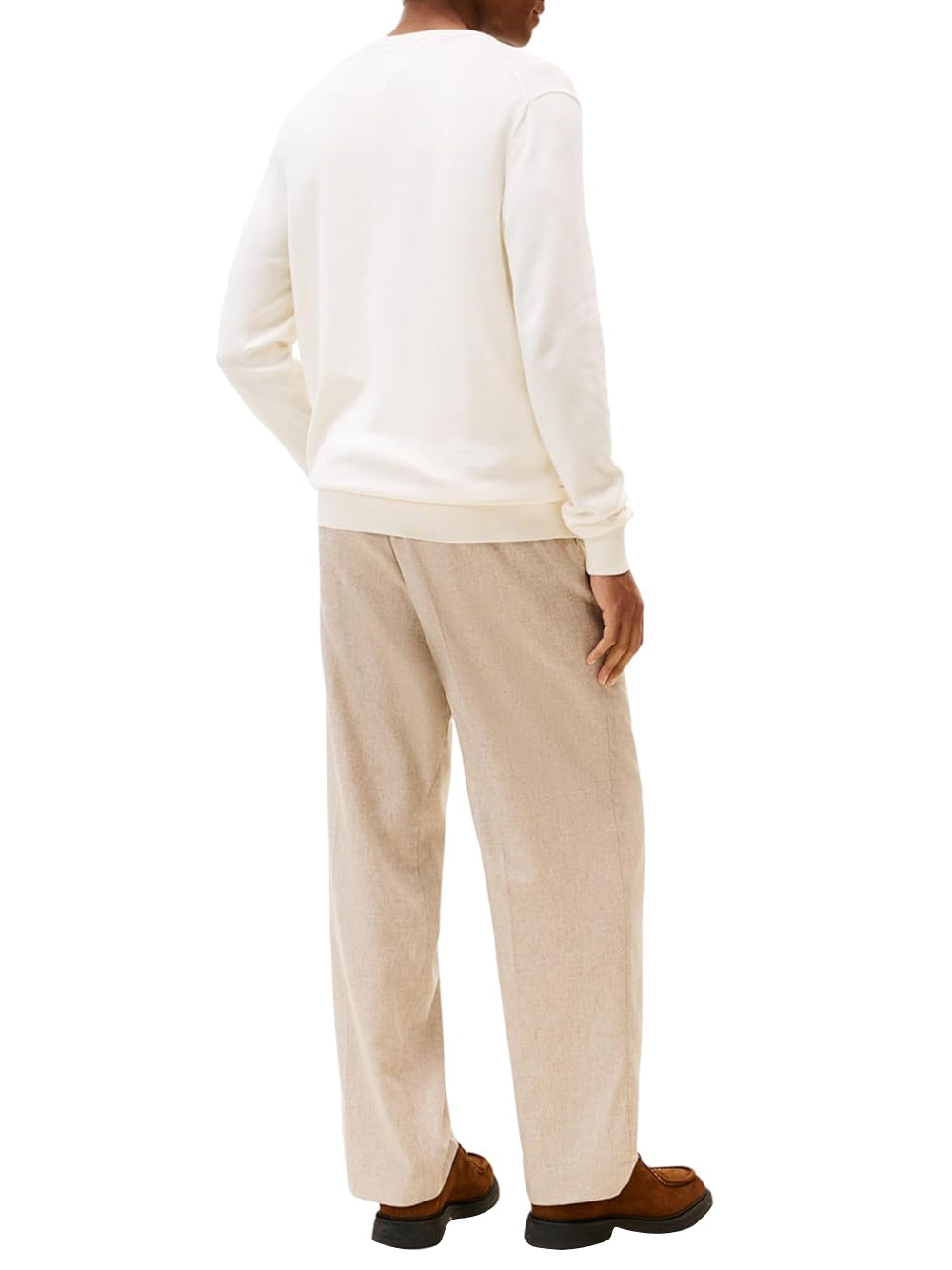 Tommy Hilfiger Maglione v Uomo Mod. MW0MW14745 ZOO Panna Avorio