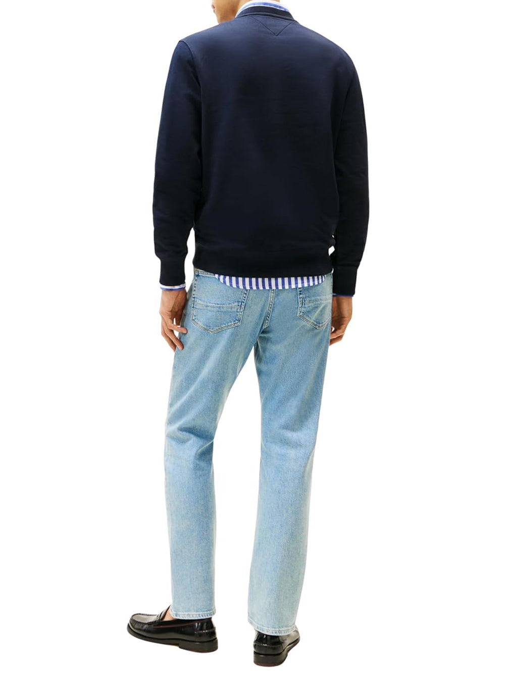 Tommy Hilfiger Felpa Girocollo Uomo Mod. MW0MW37237 DW5 Blu