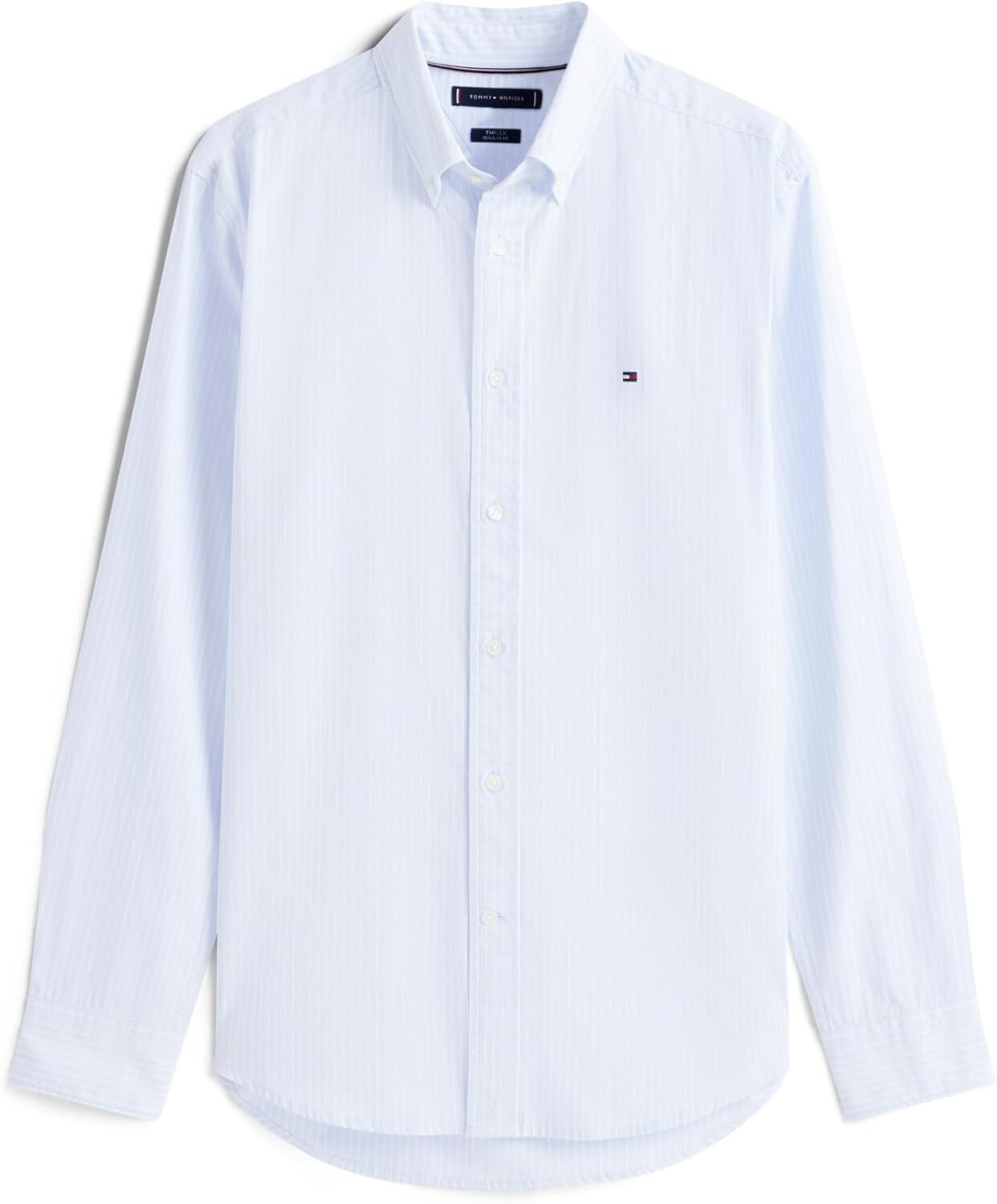 Tommy Hilfiger Camicia Manica Lunga Uomo Mod. MW0MW41399 0A4 Celeste Blu