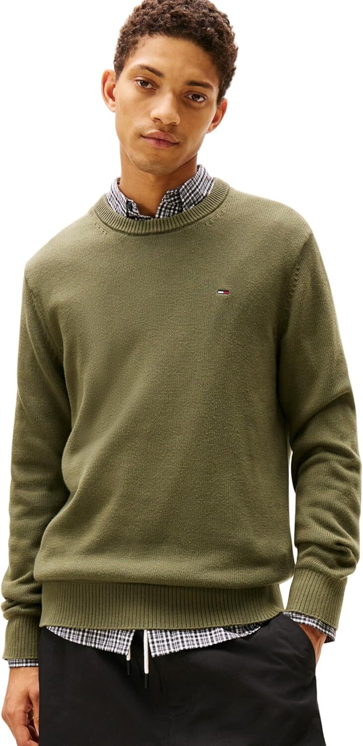 Tommy Hilfiger Tommy Hilfiger Maglione Girocollo Uomo Mod. DM0DM21787 GY1 Verde