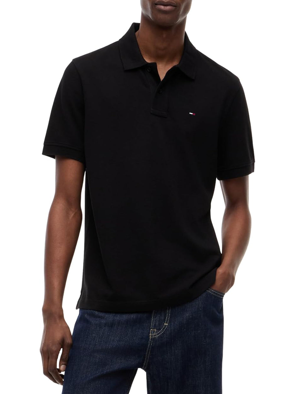 Tommy Hilfiger Tommy Hilfiger Polo M/C Uomo Mod. DM0DM22711 BDS Nero