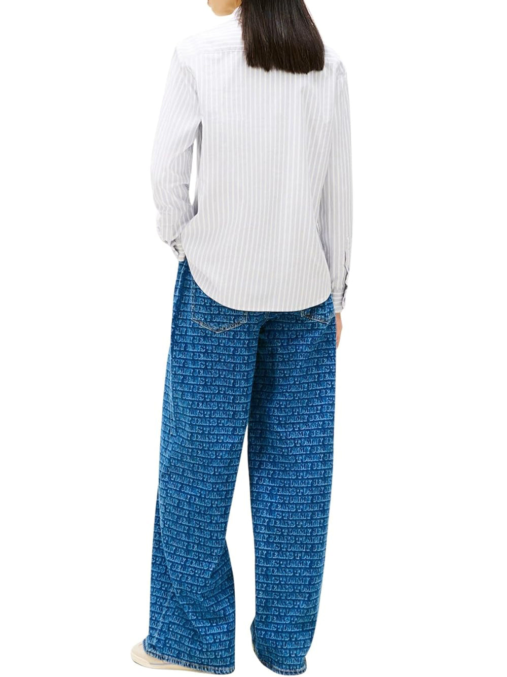 Tommy Hilfiger Tommy Hilfiger Camicia Manica Lunga Donna Mod. DW0DW19890 C5U Celeste Blu