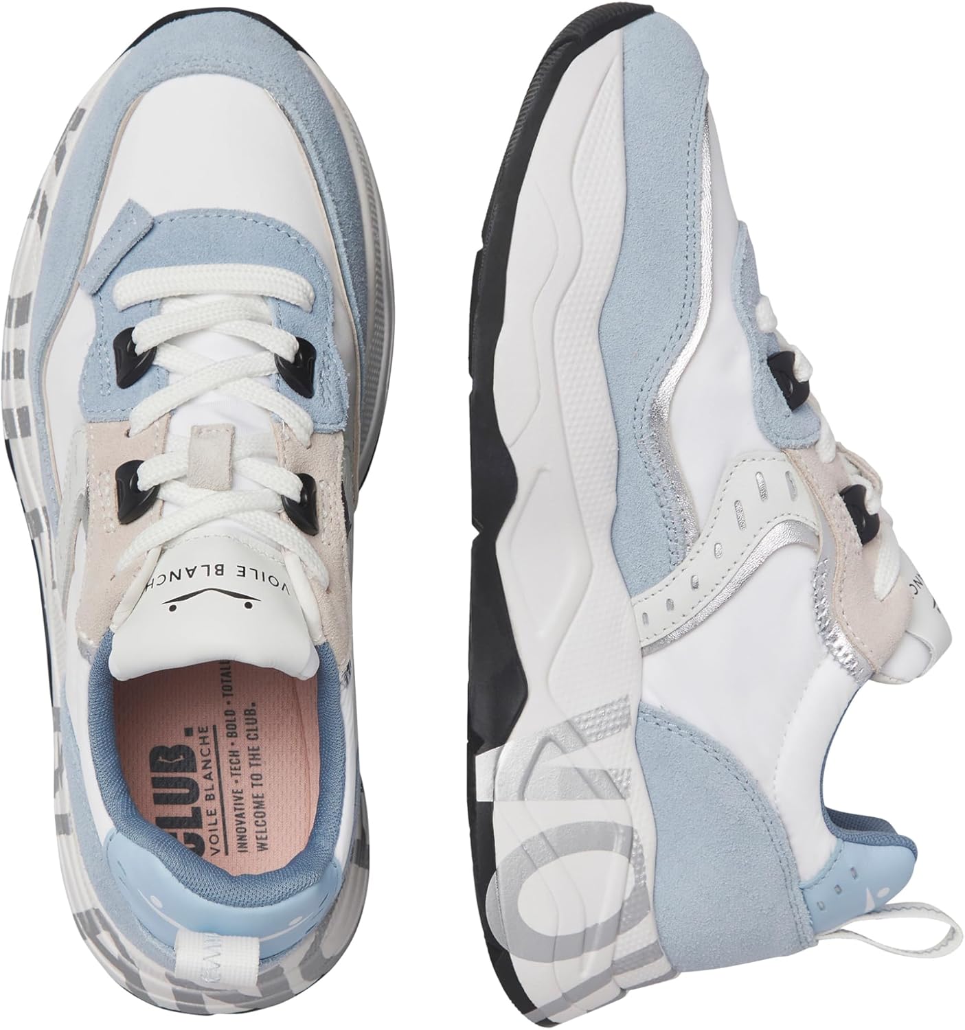 Voile Blanche Sneakers Donna Mod. 0012017475-33 CLUB 105 1C66 Celeste Blu