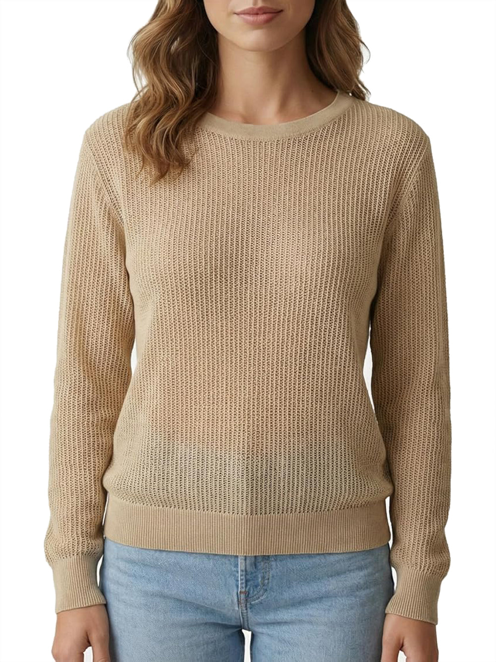 Yes Zee Maglia Donna Mod. M449 HF00 0222 Beige