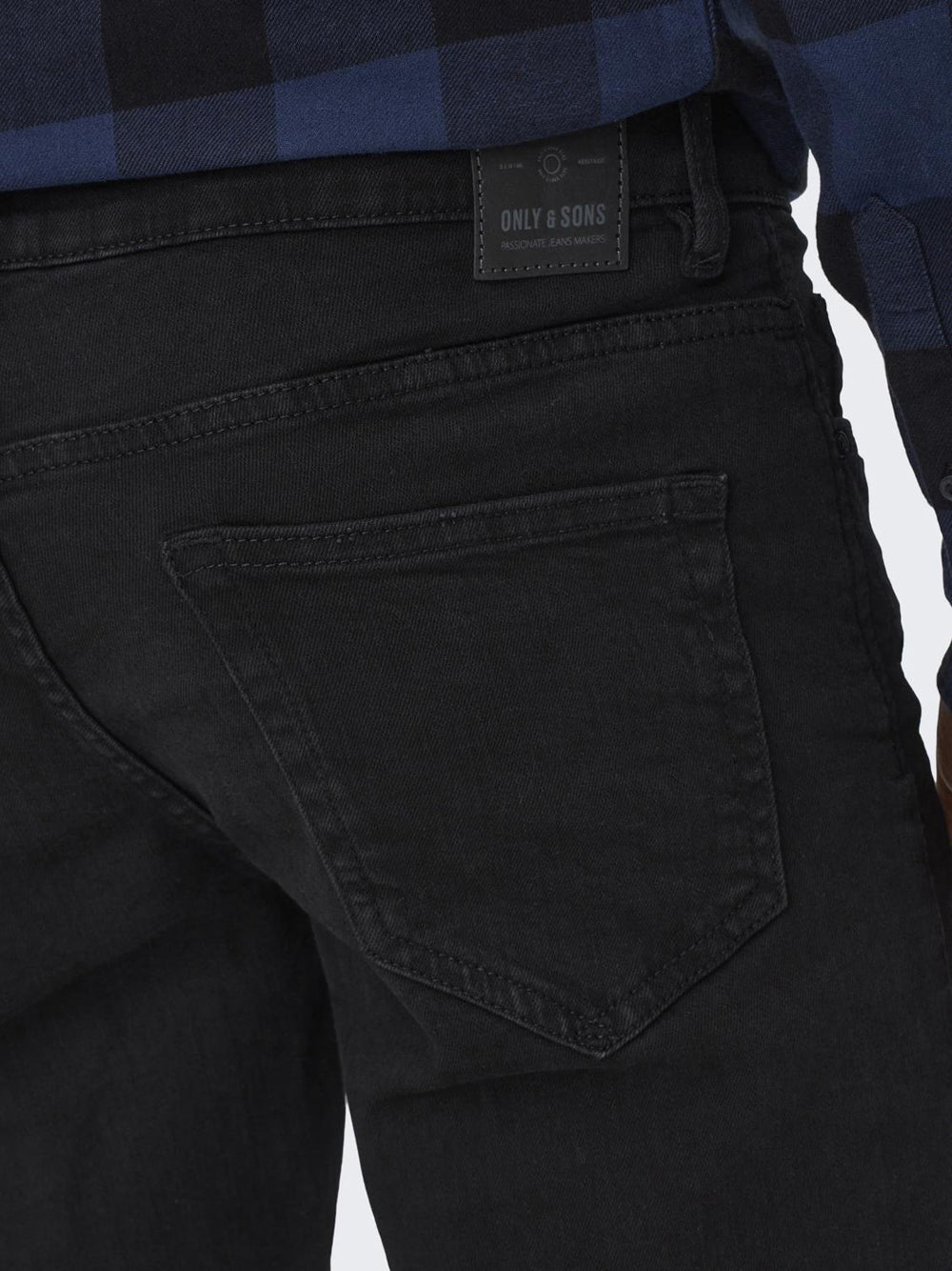 Only e Sons Jeans loom slim Nero