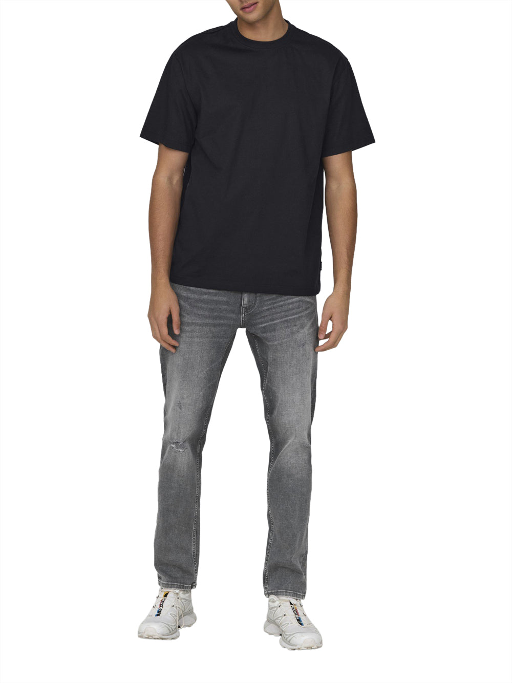Only e Sons T-shirt Fred lofe relaxed Nero