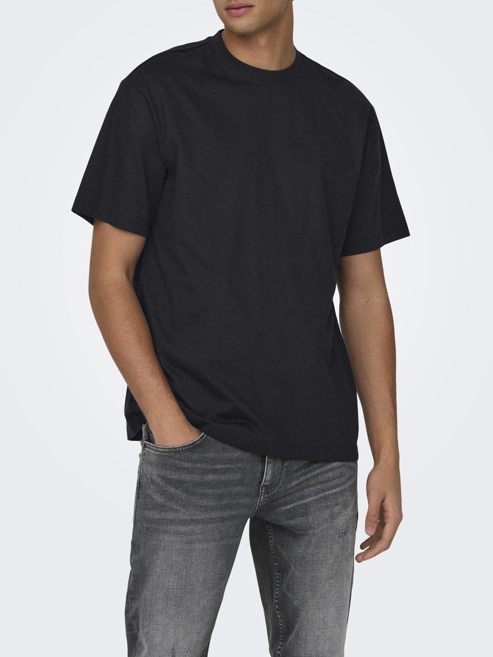 Only e Sons T-shirt Fred lofe relaxed Nero