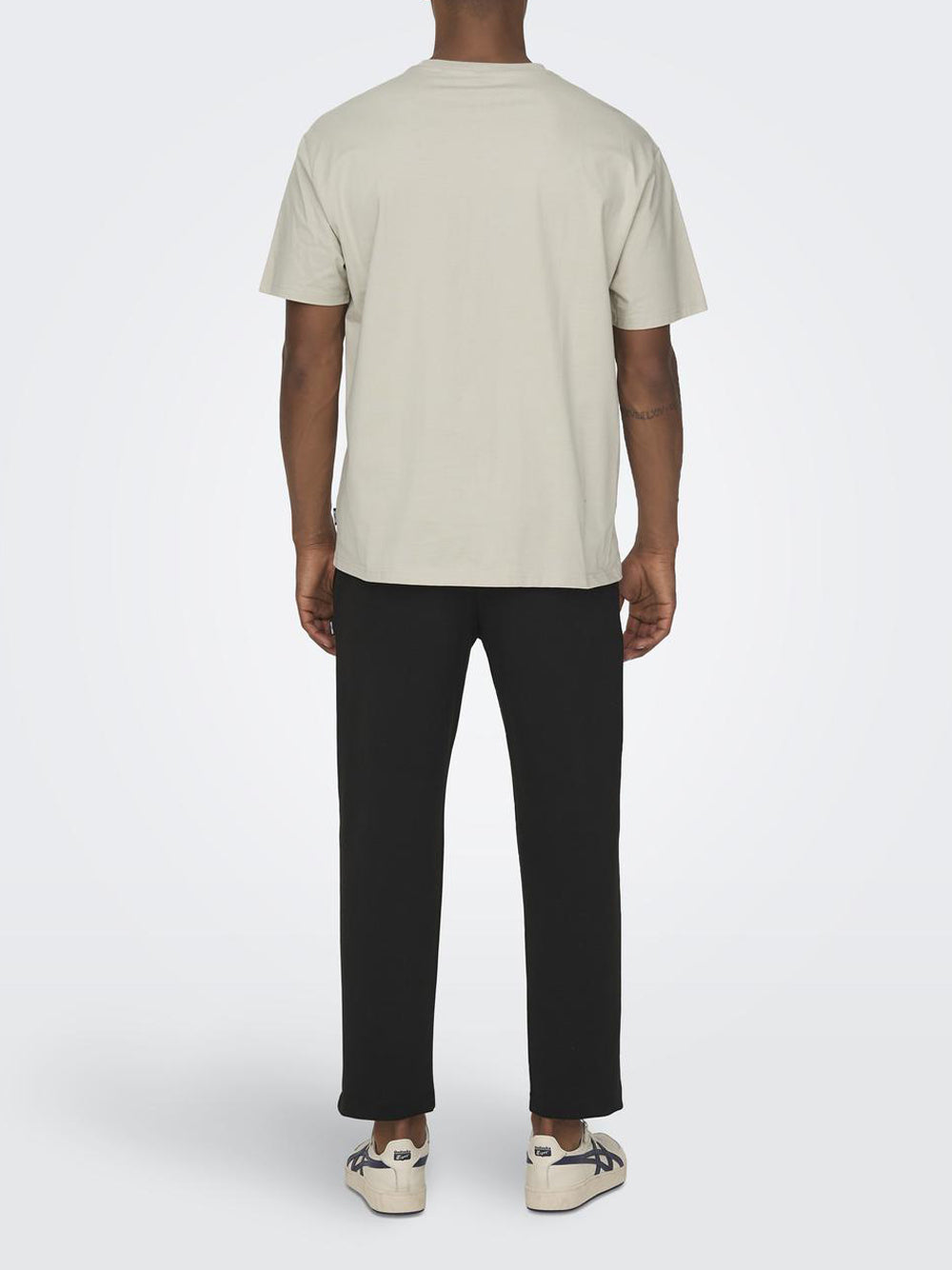 Only e Sons T-shirt basic Fred life relaxed fit Beige
