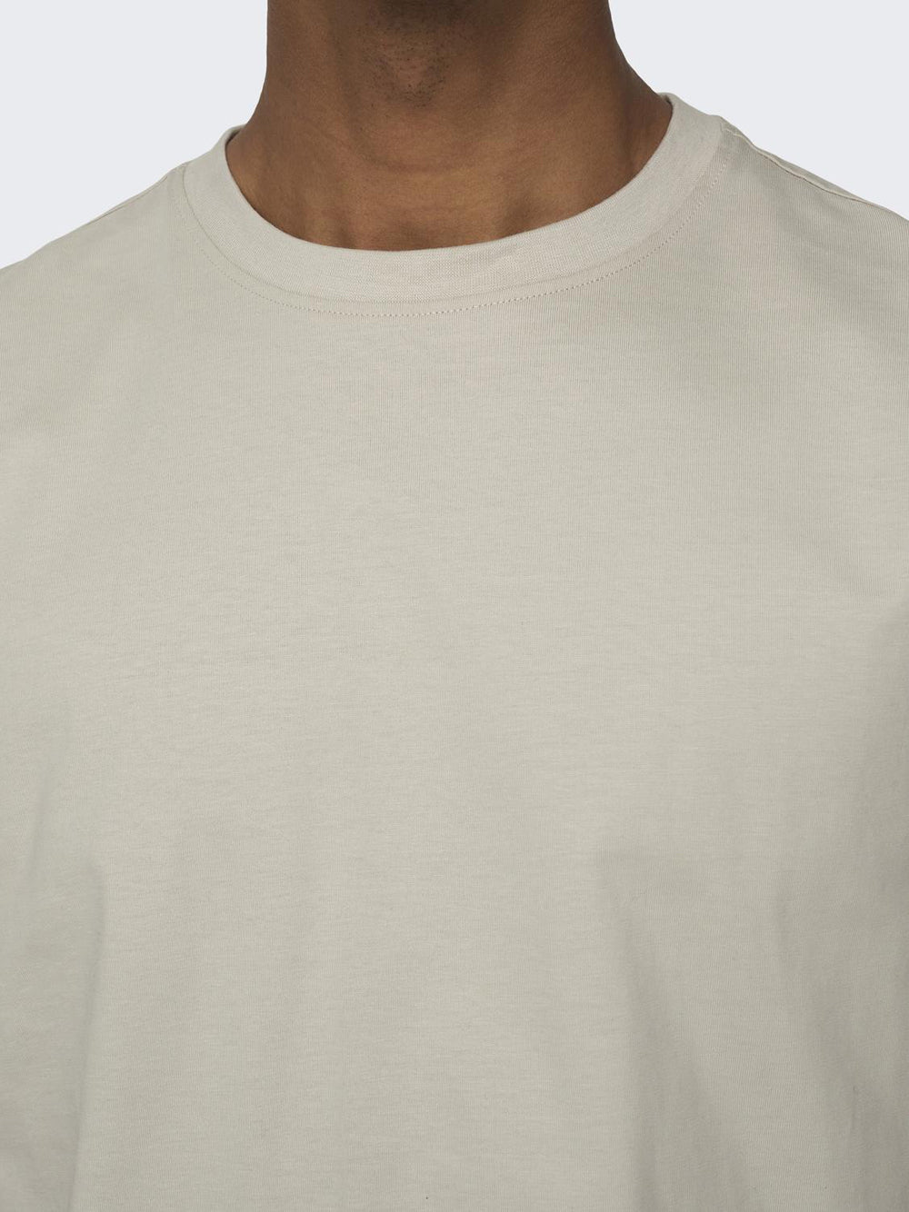 Only e Sons T-shirt basic Fred life relaxed fit Beige