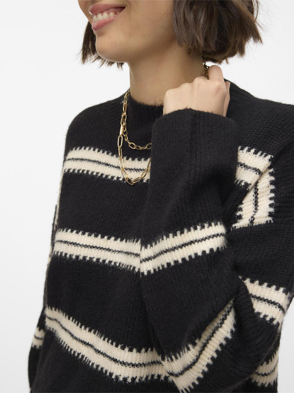Vero Moda Maglioncino girocollo Dazzle Nero