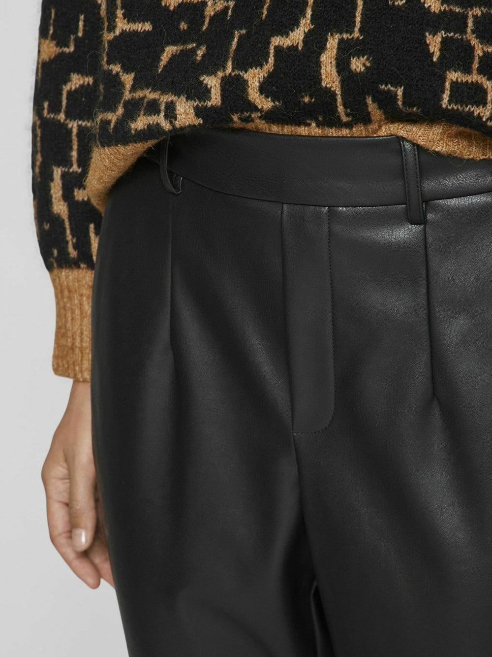 Vila Pantaloni in ecopelle Dagmar varone Nero