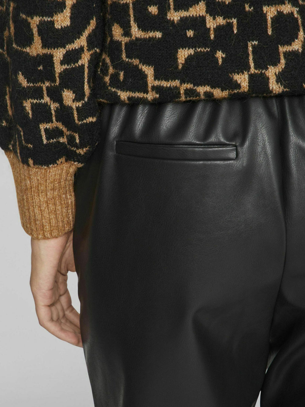 Vila Pantaloni in ecopelle Dagmar varone Nero