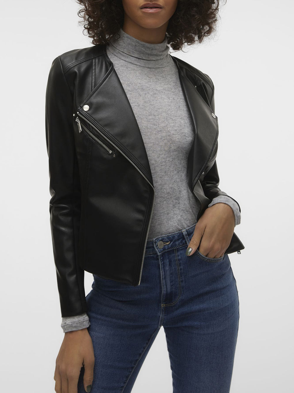 Vero Moda Giubbotto biker corto vmriley rio Nero