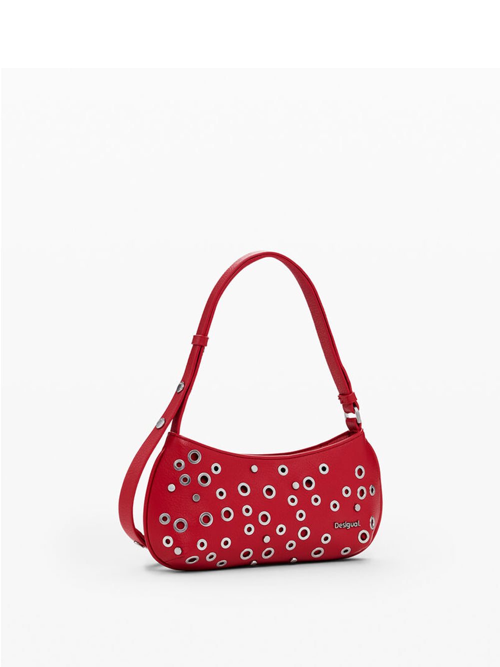 Desigual Borsa rebel alsacia con borchie Rosso