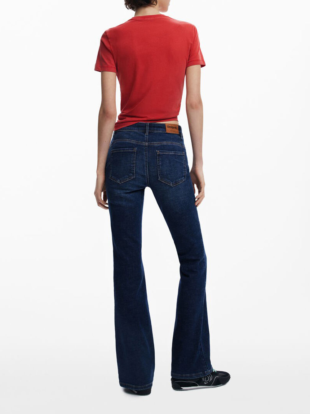 Desigual Jeans a zampa vita media Blu