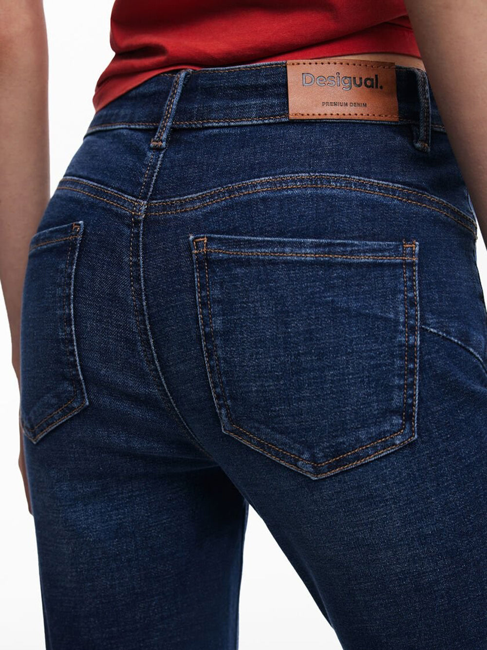 Desigual Jeans a zampa vita media Blu