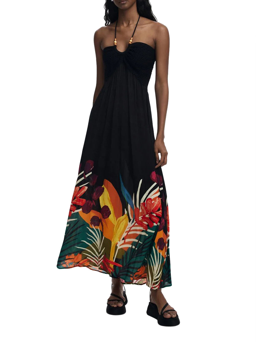 Desigual Abito Belice fantasia tropical Multicolore