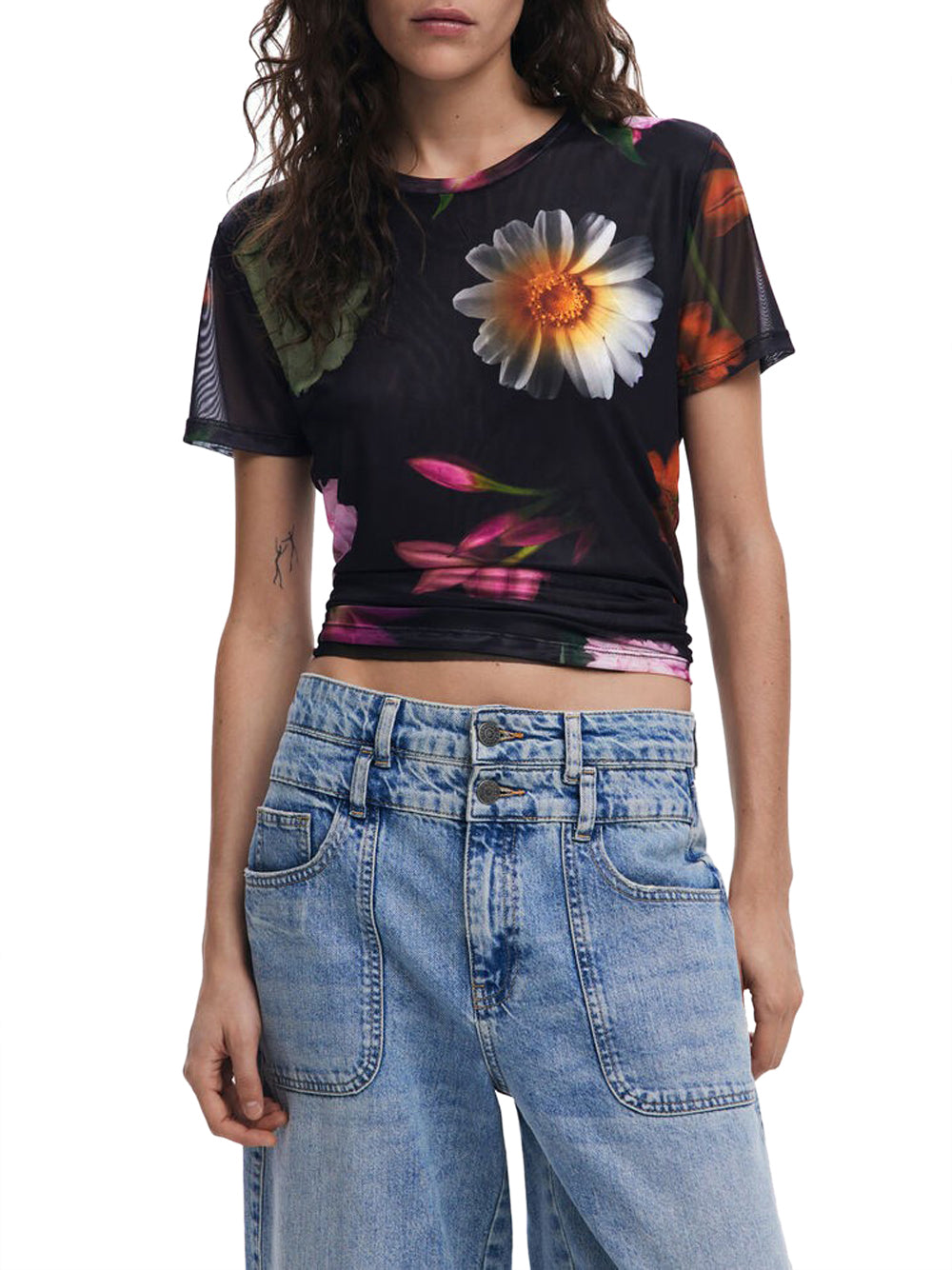 Desigual T-shirt des moines in tulle Multicolore
