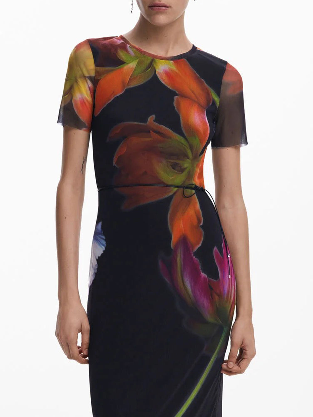 Desigual Abito Roterdam in tulle Multicolore