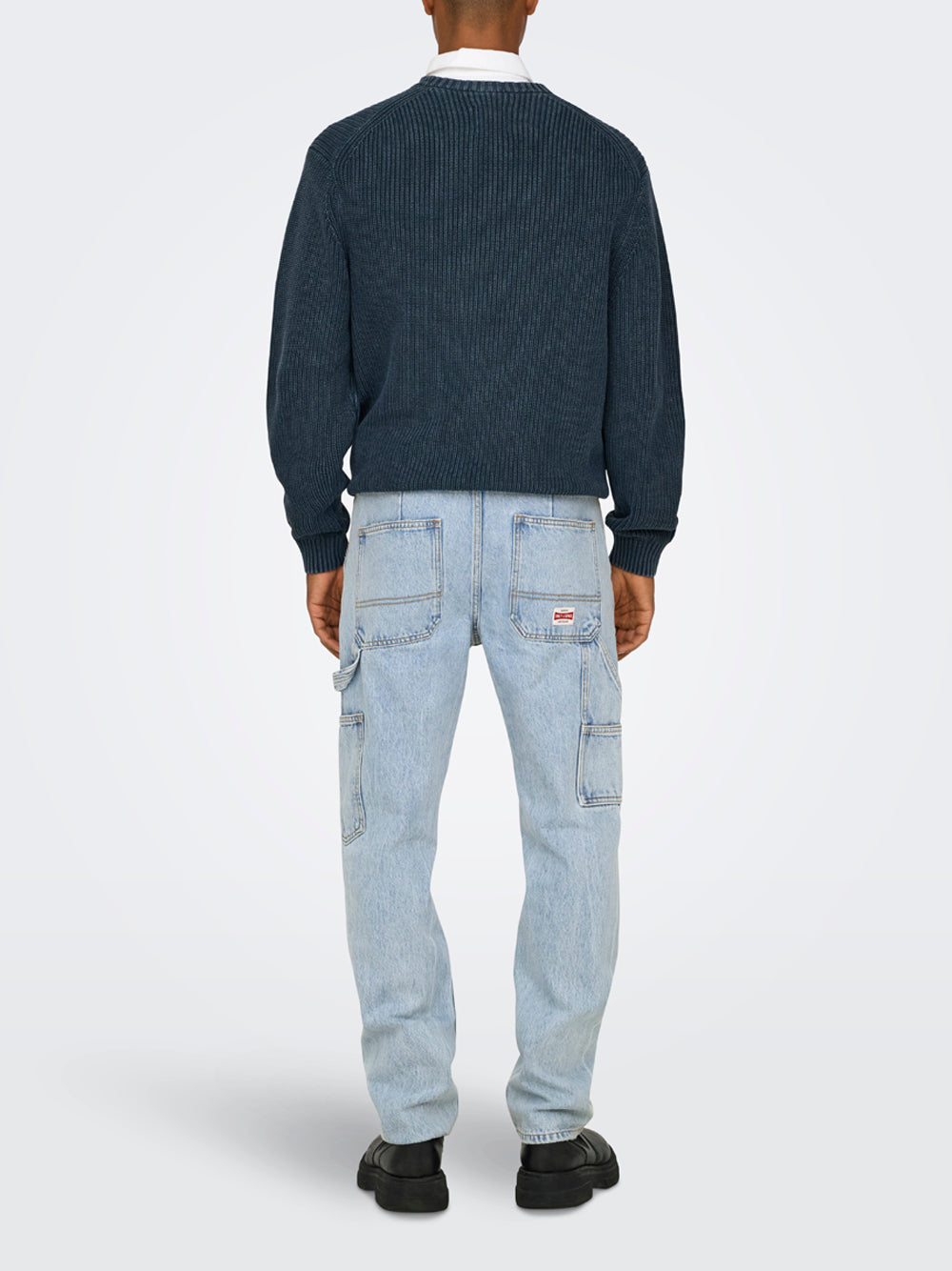 Only e Sons Jeans baggy worker chiaro Blu