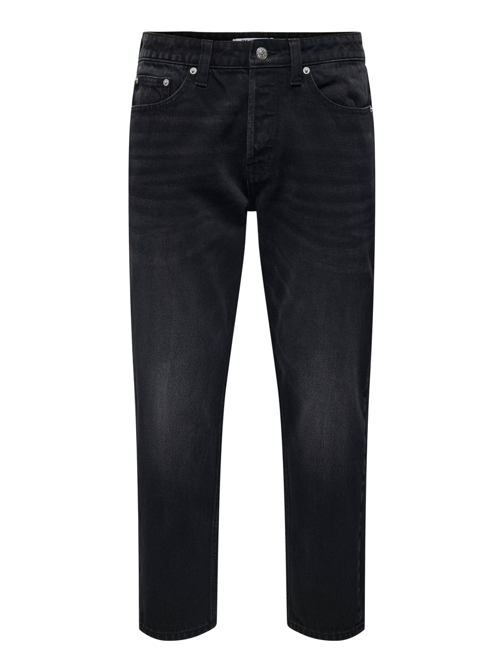 Only e Sons Jeans scuro Savi cropped Nero