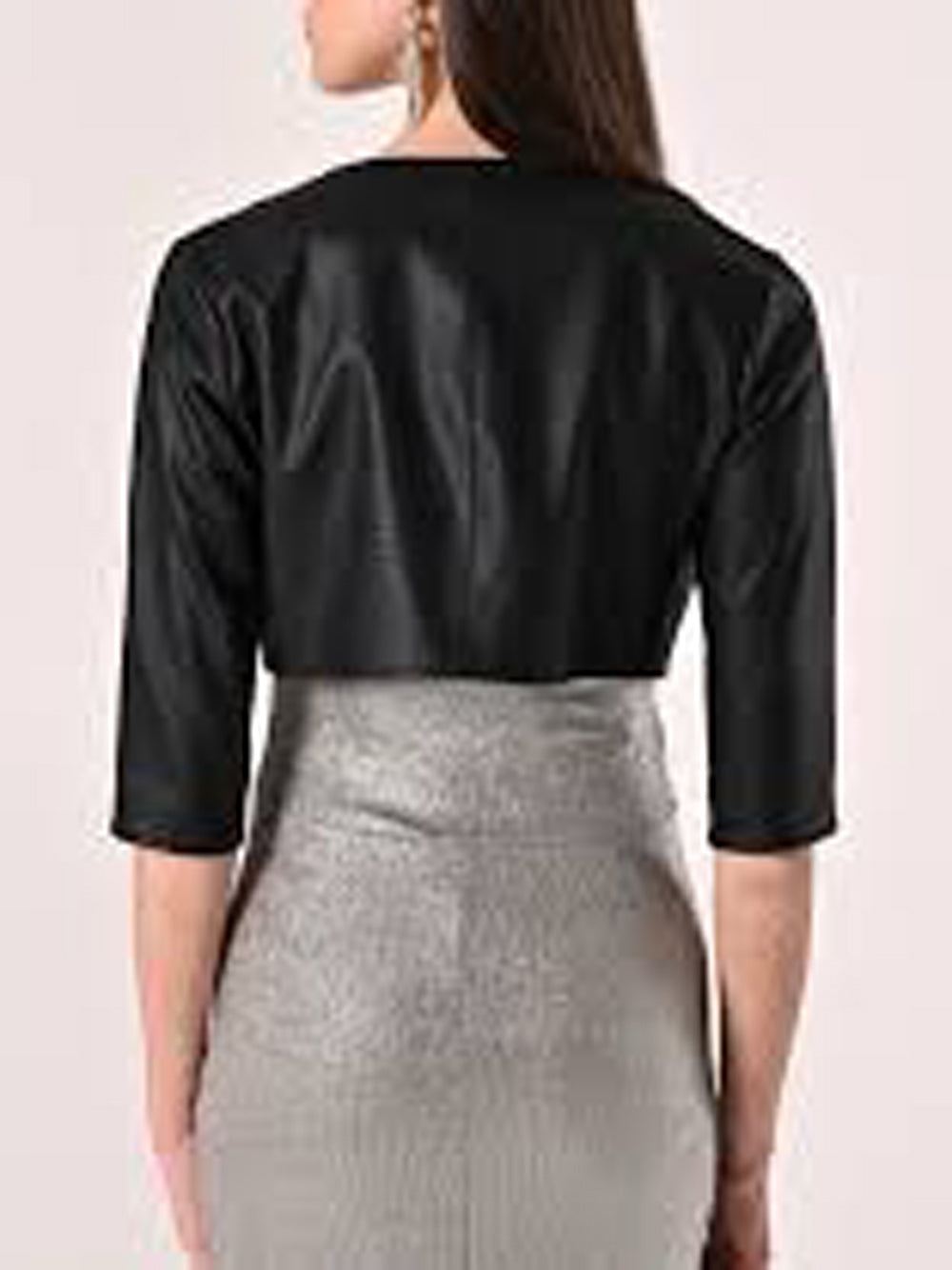 Rinascimento Coprispalle in similpelle Nero