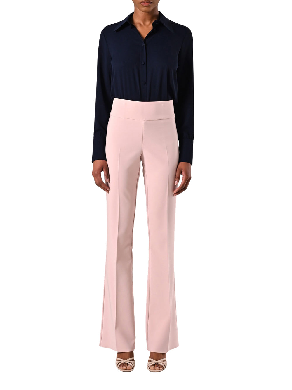 Rinascimento Pantalone flare Rosa