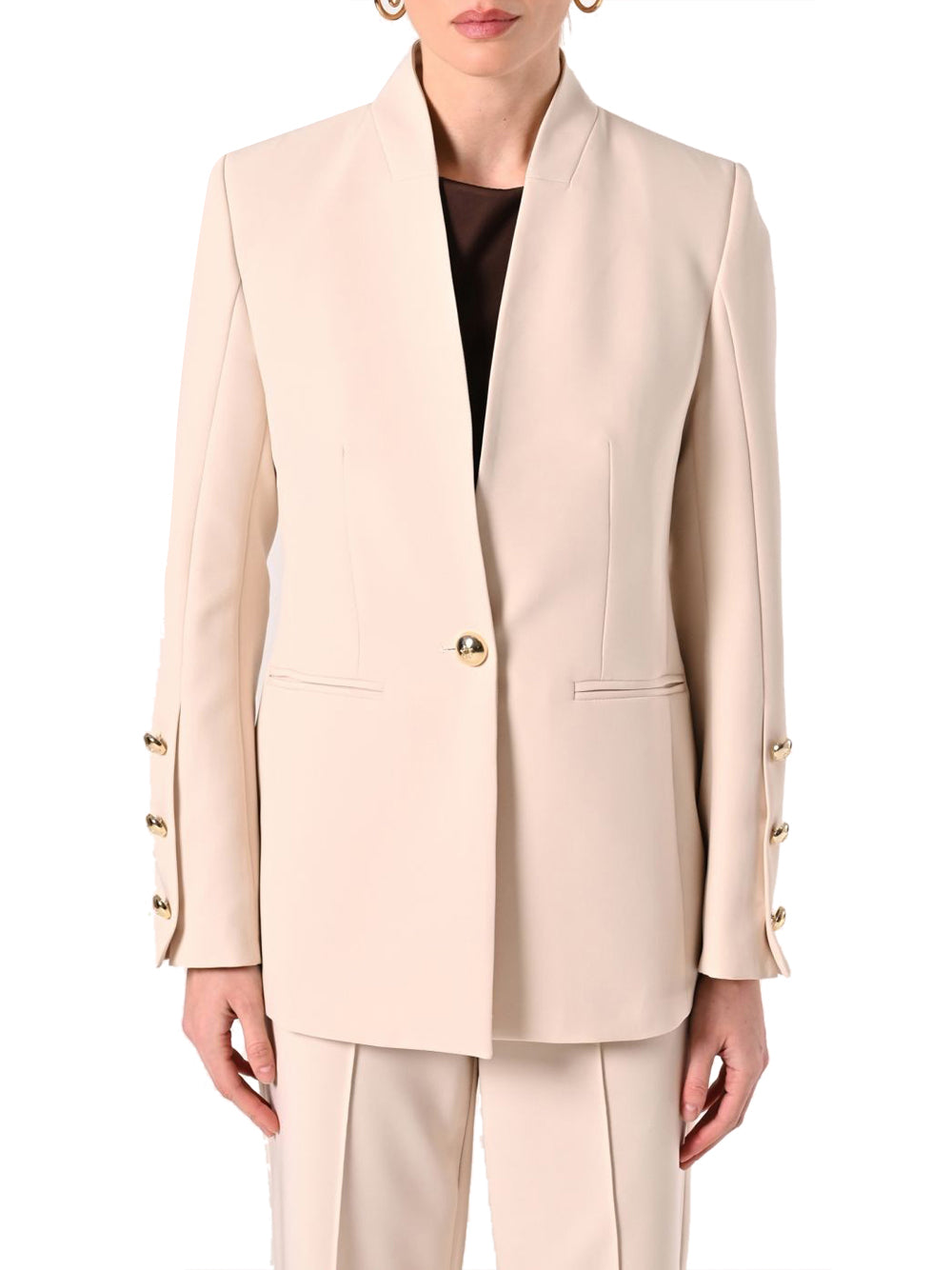 Rinascimento Giacca in tessuto tecnico Beige